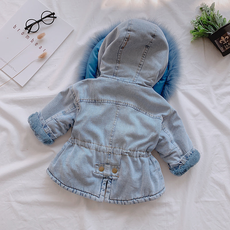 Manteau Bébé Jeans Fourrure