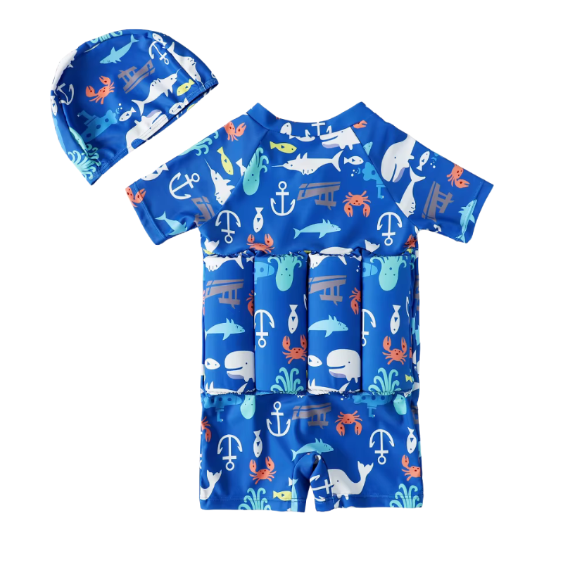 Maillot de bain bouée bébé et Bonnet