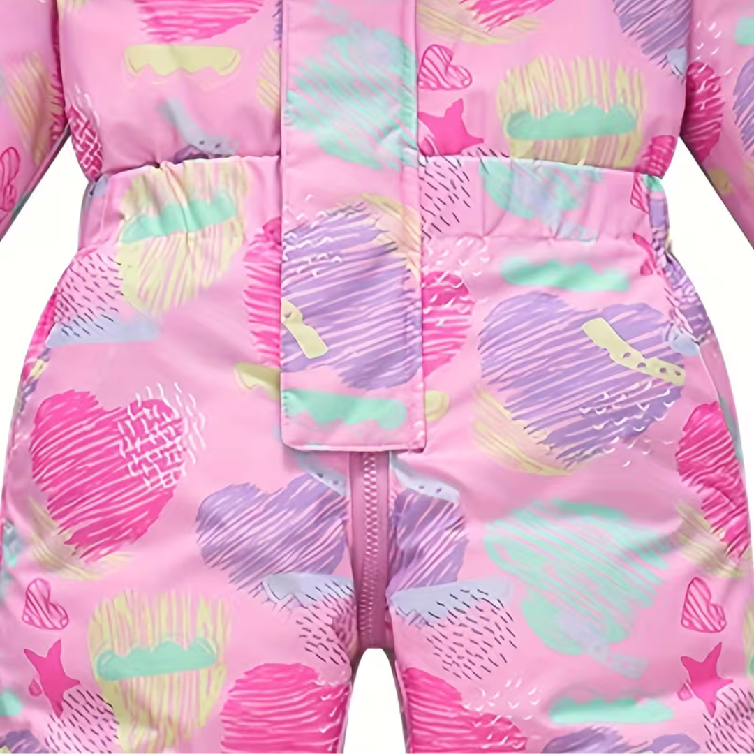 Combinaison de Ski Enfant avec Capuche Fourrure - Louba