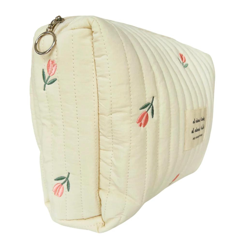 Sac à Langer Maternité Fleurs, Trousse de Rangement et Couverture