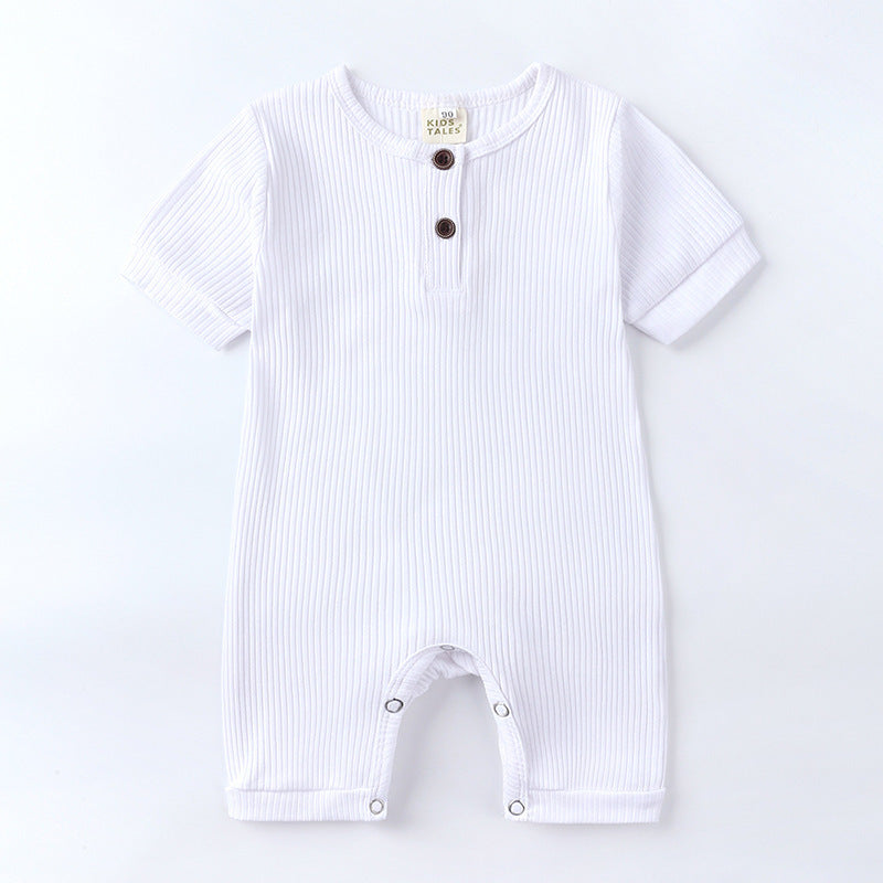 Barboteuse Bébé Coton - Manches Courtes