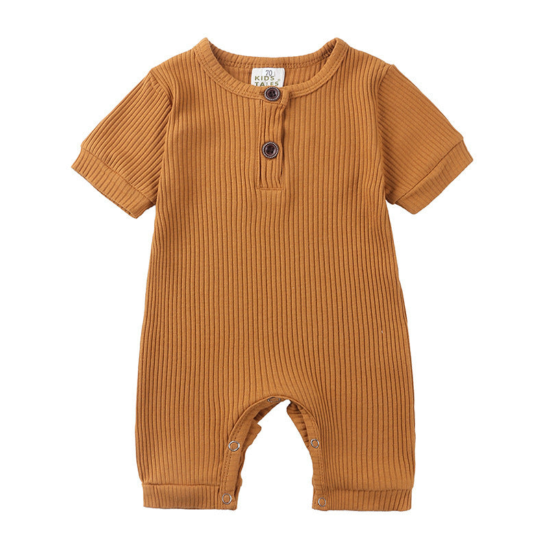 Barboteuse Bébé Coton - Manches Courtes
