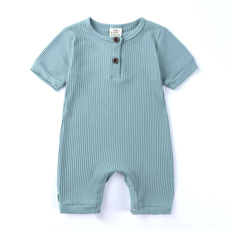 Barboteuse Bébé Coton - Manches Courtes
