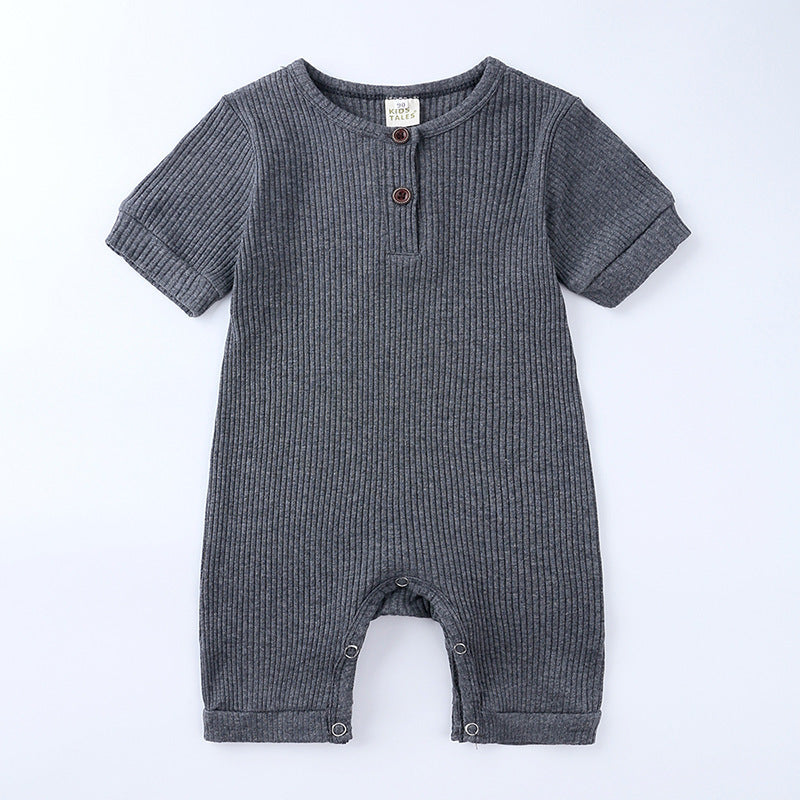 Barboteuse Bébé Coton - Manches Courtes