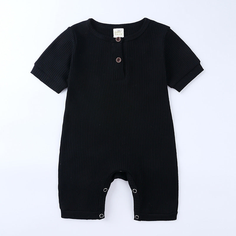 Barboteuse Bébé Coton - Manches Courtes