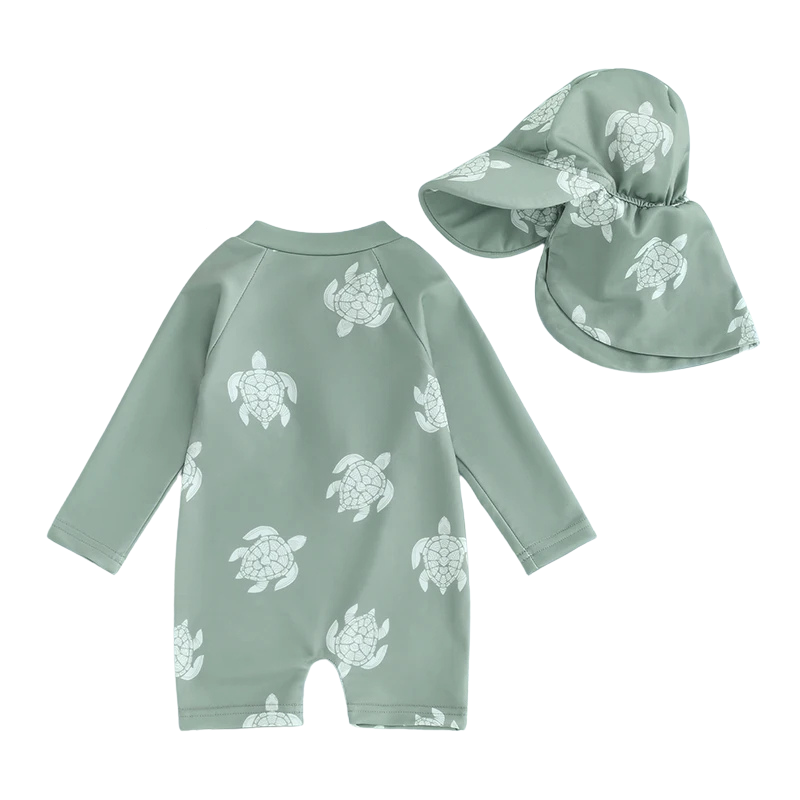 Maillot de Bain Bébé avec Casquette