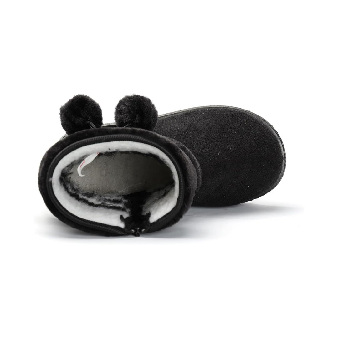 Bottes de Neige Bébé Fourrées avec Pompons