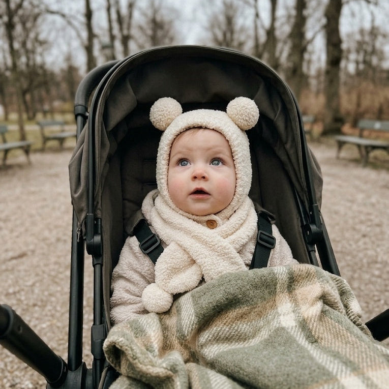 Baby Gebreide Muts met Sjaal
