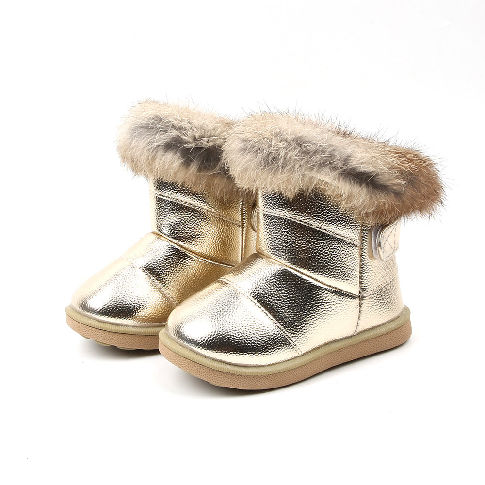 Bottes de Neige Fourrées Hiver Bébé / Enfant avec Fourrure