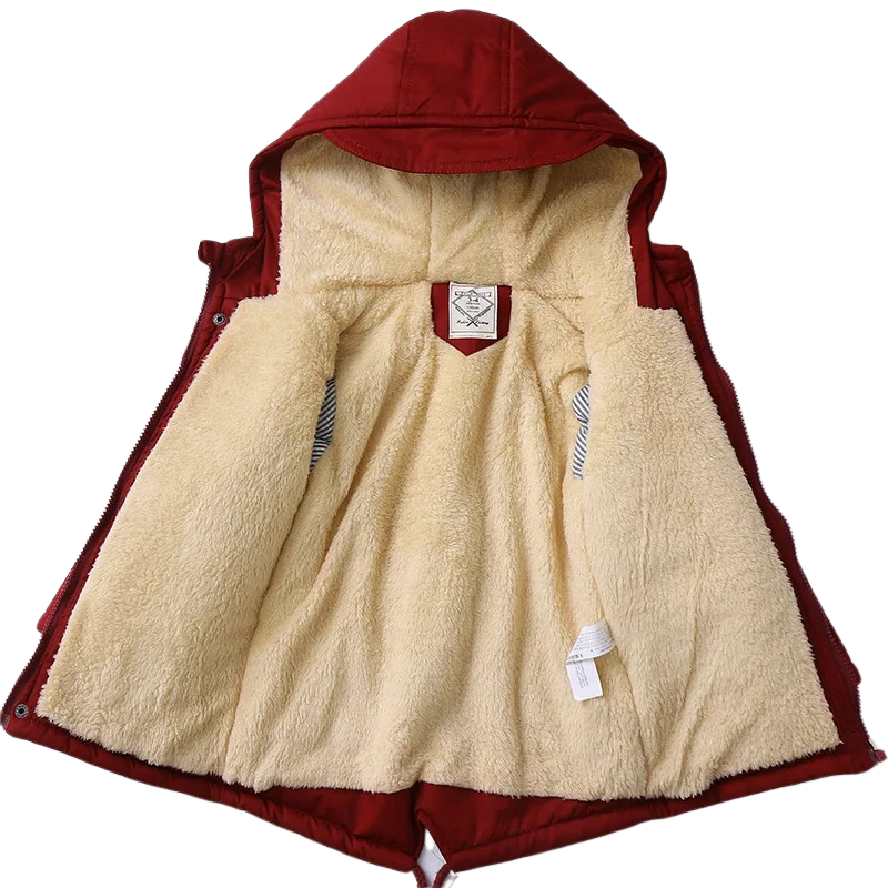 Manteau Hiver Enfant Doublure Polaire