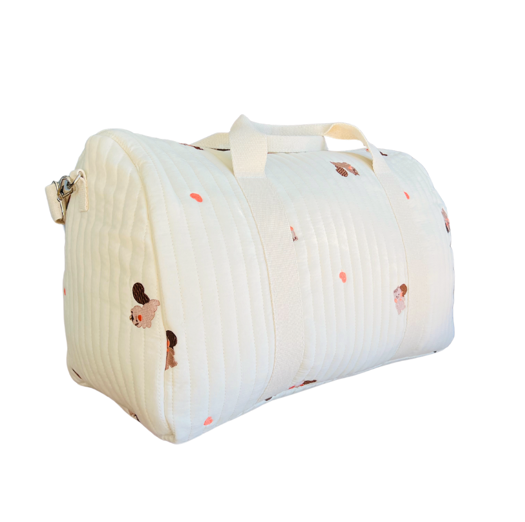 Sac à Langer Maternité Écureuil, Trousse de Rangement et Couverture