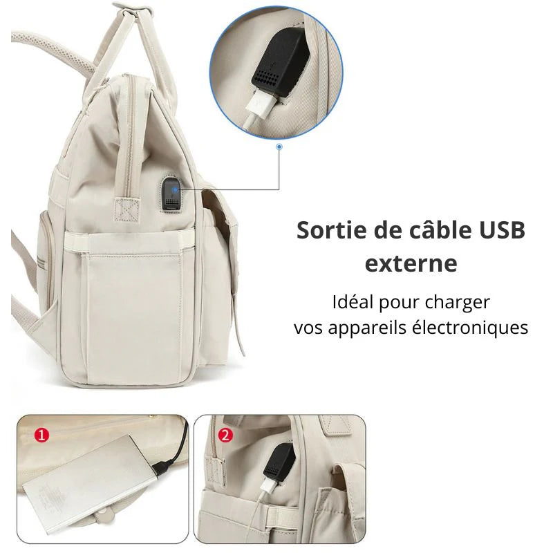 Sac à Langer NORA™ – Sac à dos à langer multifonction pour bébé
