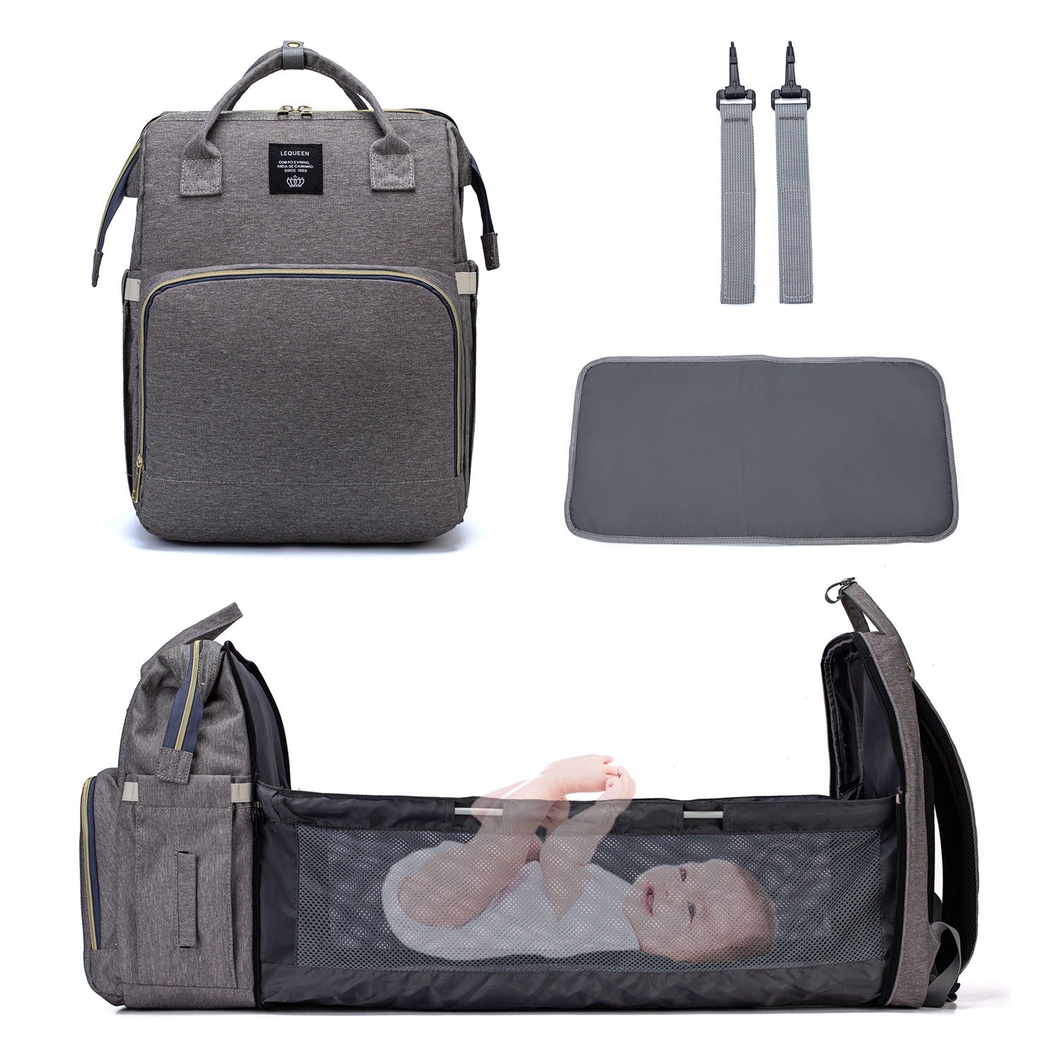 Sac à Langer Bébé Sac à Dos 3 en 1 - Hillary™