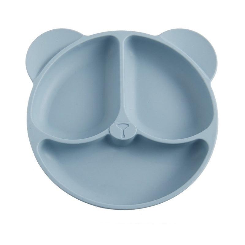 Assiette Bébé Ventouse avec Compartiments - Ours