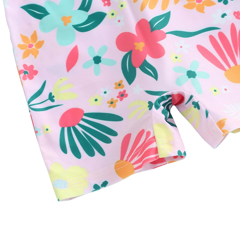 Maillot de Bain Bébé Fille Manches Courtes