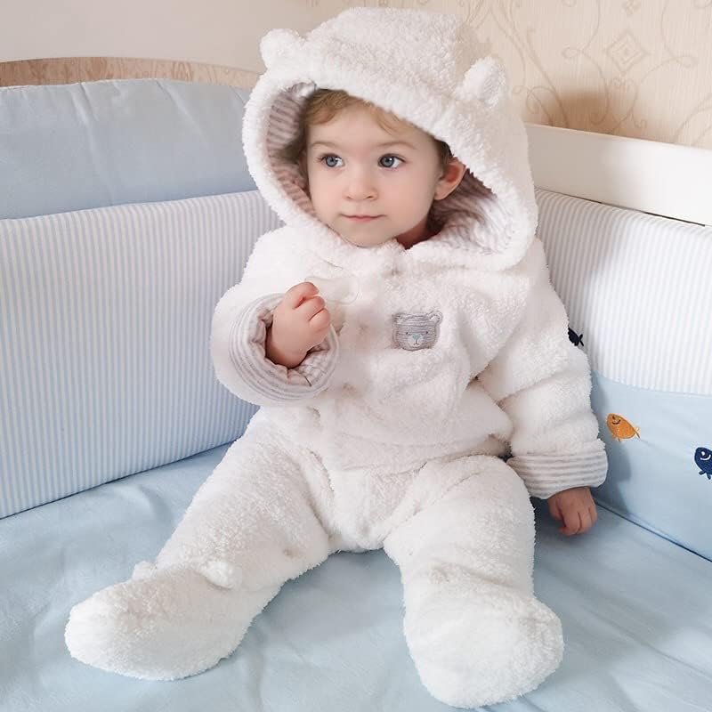 Combinaison Polaire Hiver pour Bébé - Ourson