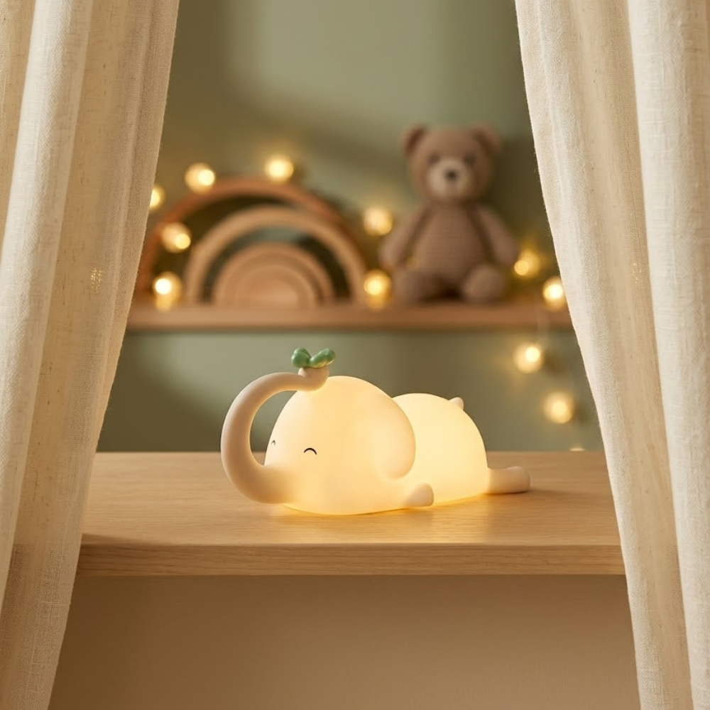 Veilleuse Élio l’Éléphant Rechargeable