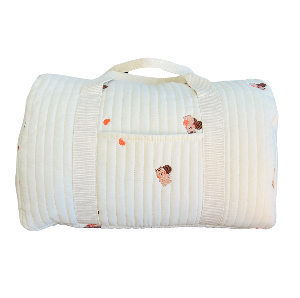 Sac à Langer Maternité Écureuil, Trousse de Rangement et Couverture