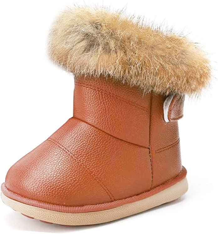 Bottes de Neige Fourrées Hiver Bébé / Enfant avec Fourrure