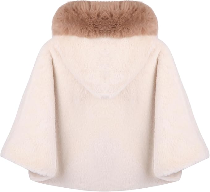 Poncho bébé hiver avec capuche – Cape chaude