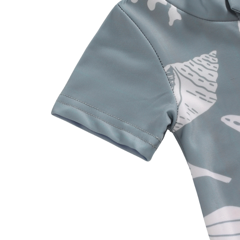 Maillot de Bain Bébé Garçon Manches Courtes