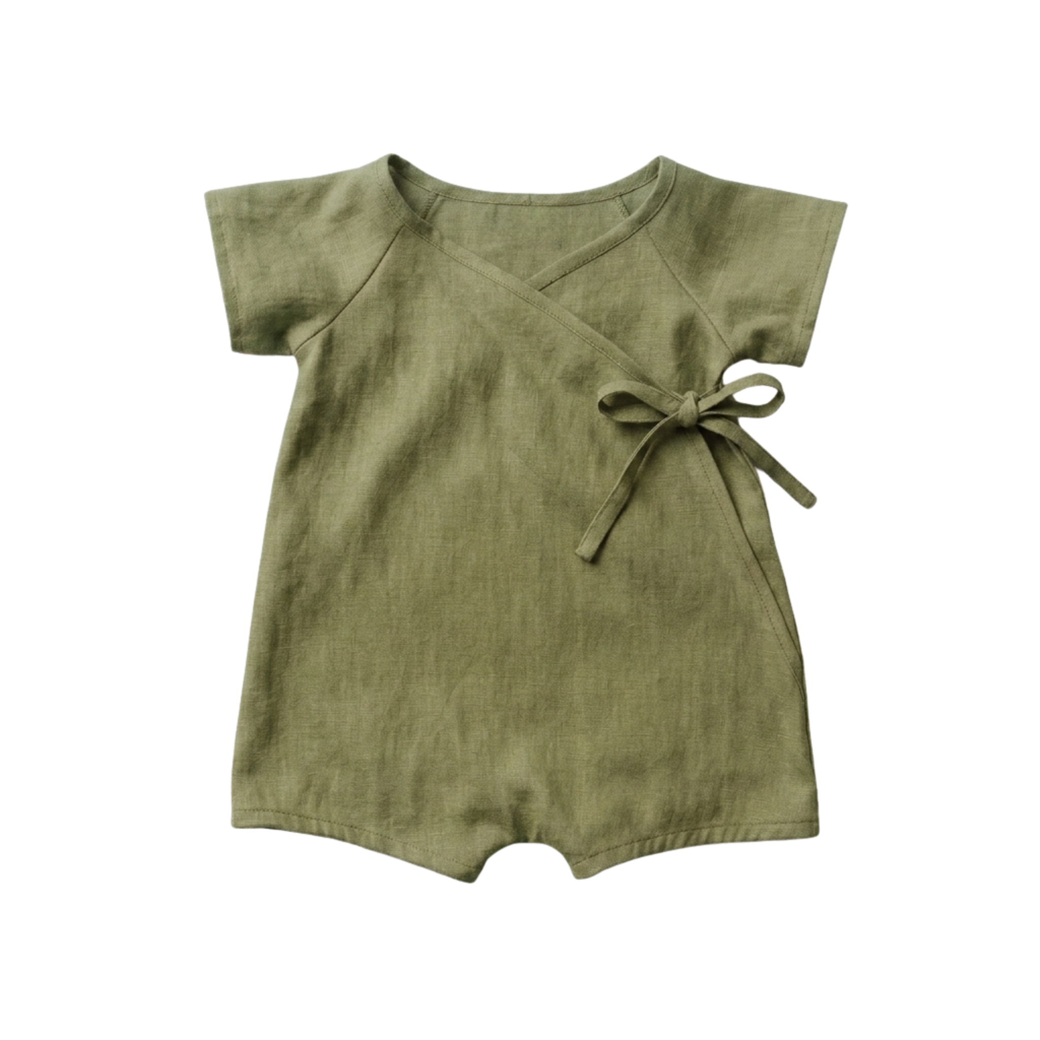 Barboteuse Été Bébé Kimono en Lin