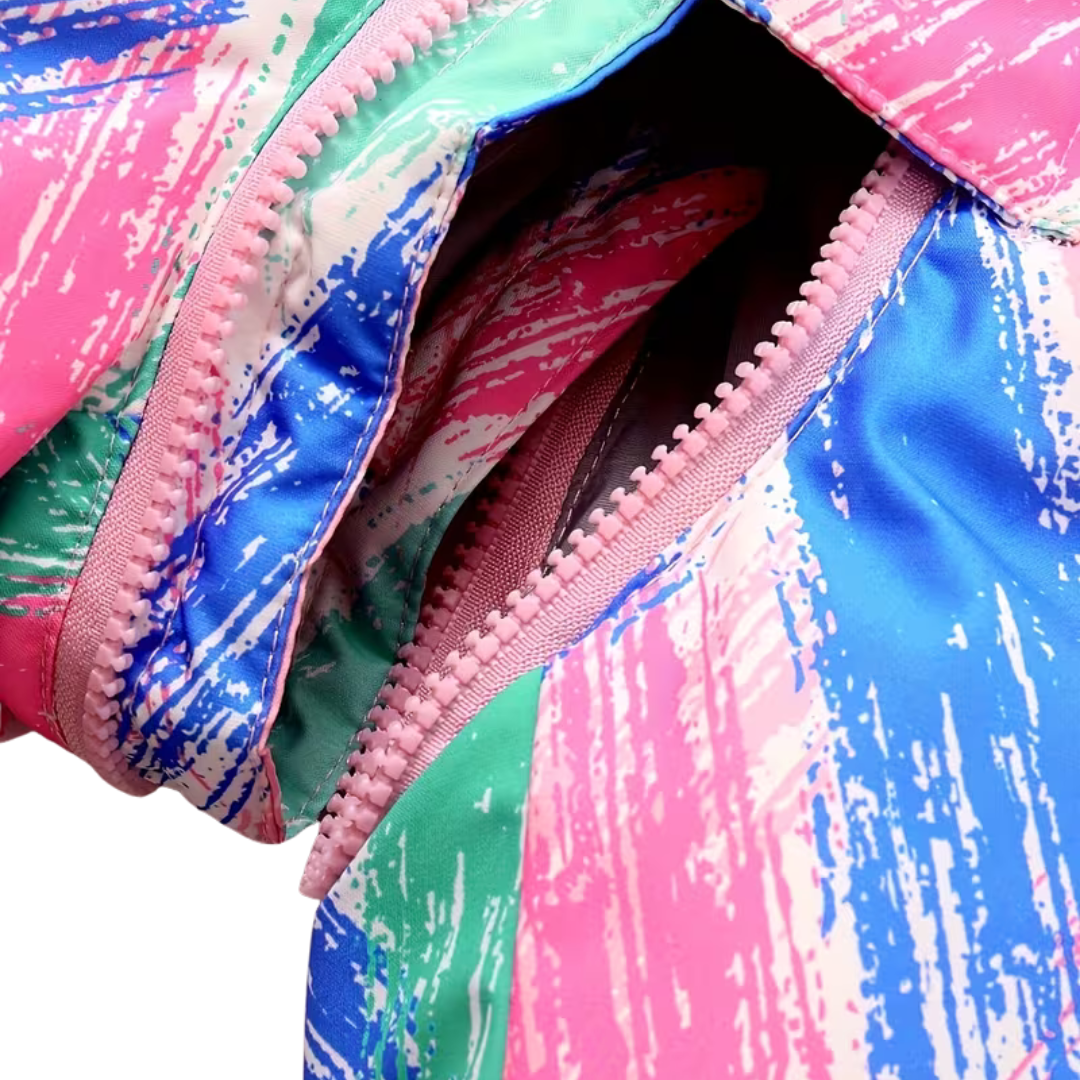 Combinaison de Ski Enfant avec Capuche Fourrure - Louba