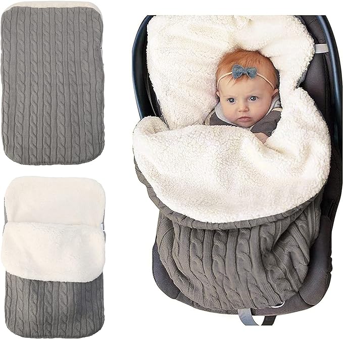 Chancelière Bébé / Sac de couchage Laine et Polaire