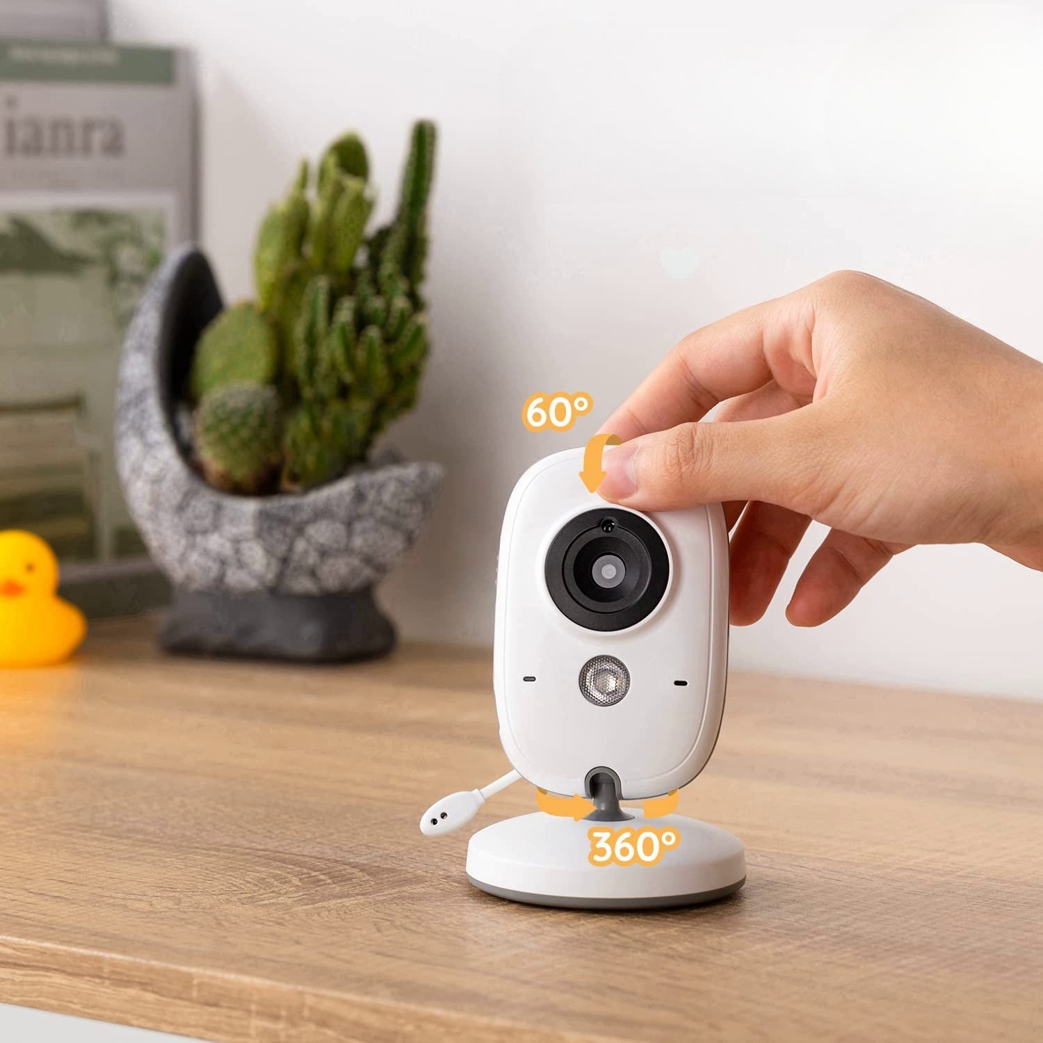 Babyphone Caméra avec Moniteur Bébé LCD et Vision Nocturne