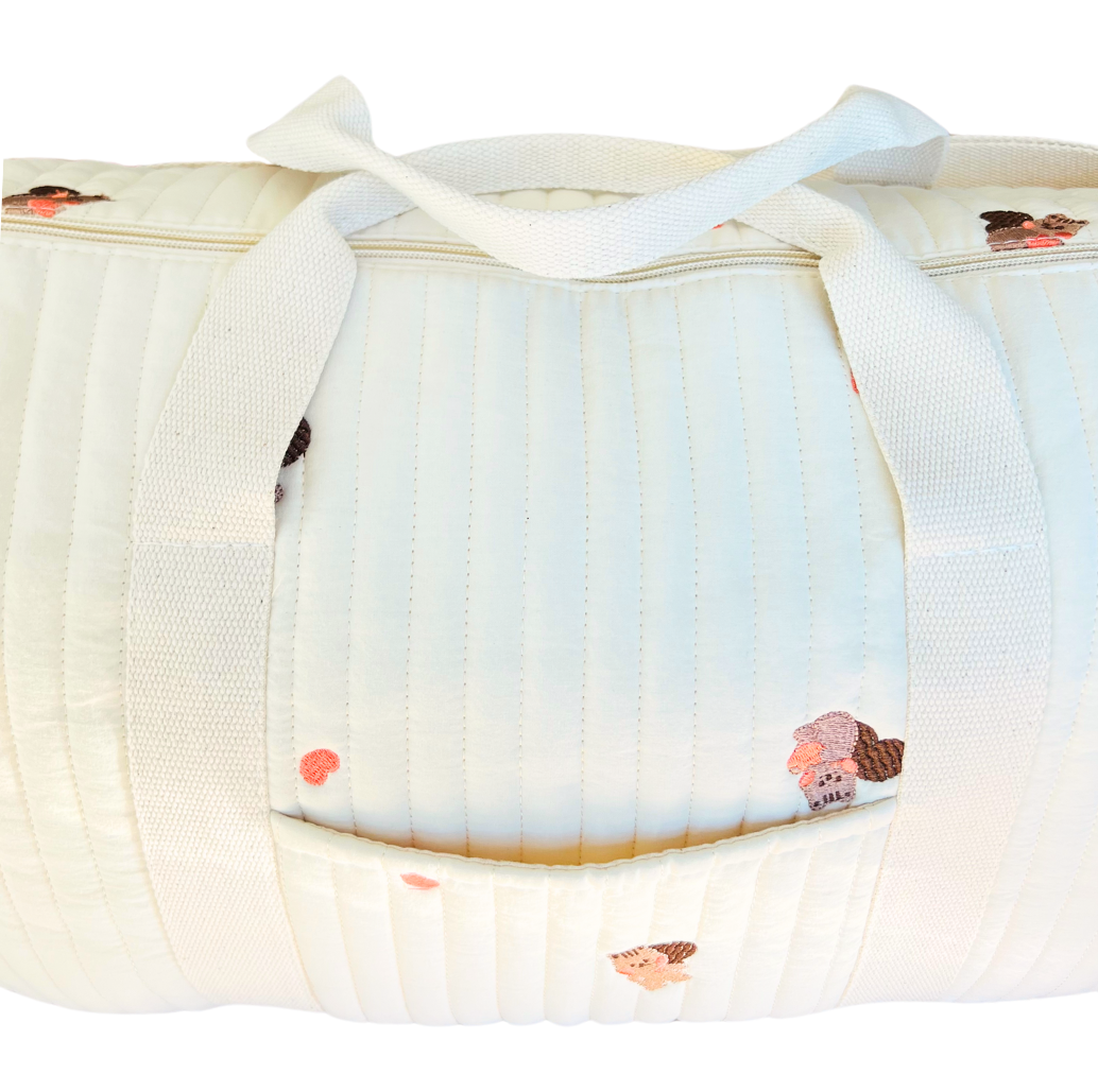 Sac à Langer Maternité Écureuil, Trousse de Rangement et Couverture