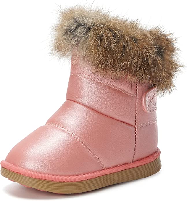 Bottes de Neige Fourrées Hiver Bébé / Enfant avec Fourrure