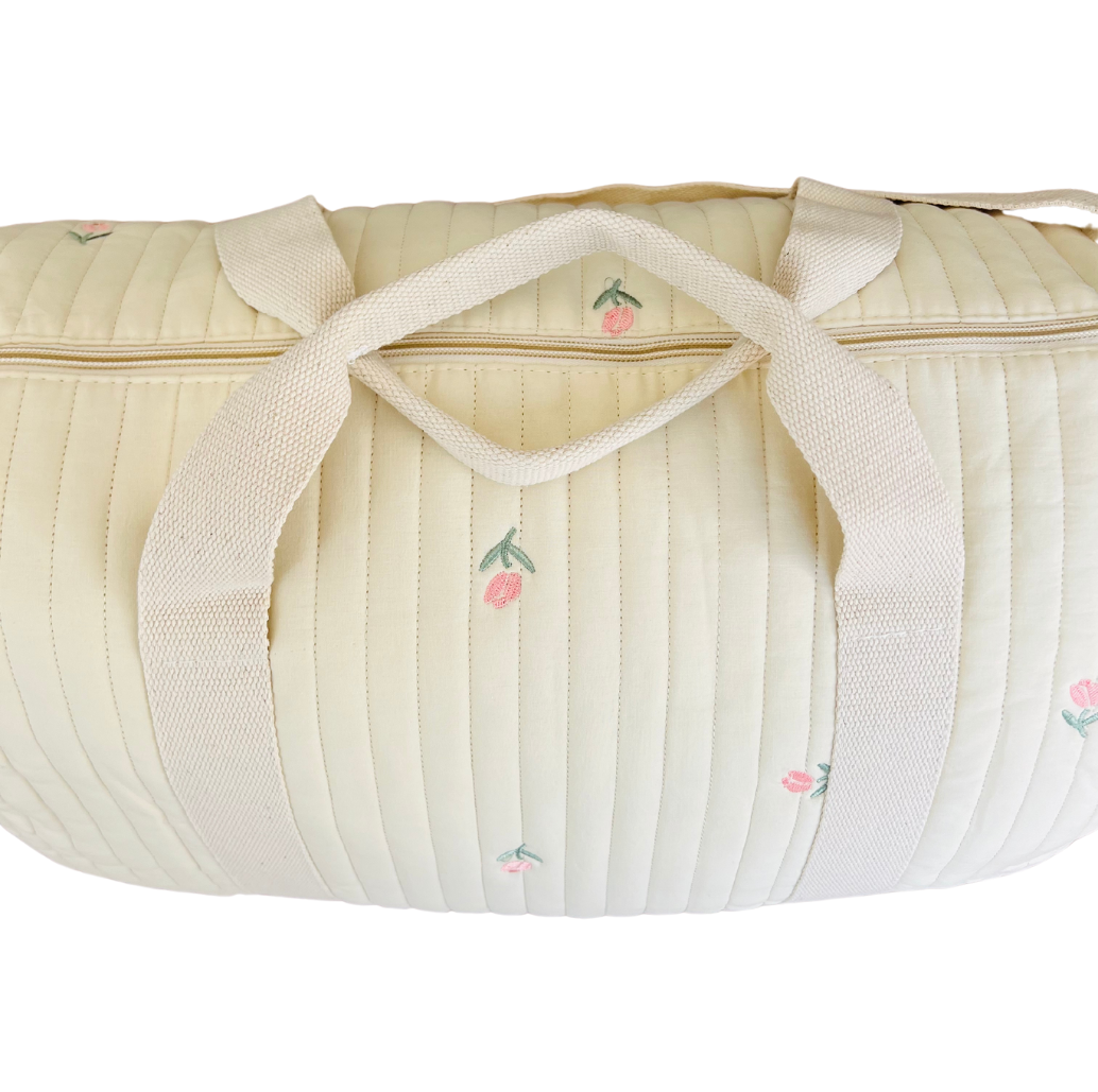 Sac à Langer Maternité Fleurs, Trousse de Rangement et Couverture