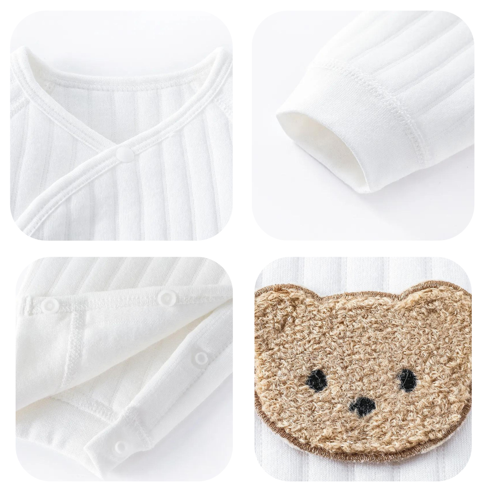 Barboteuse Bébé Coton - Ourson