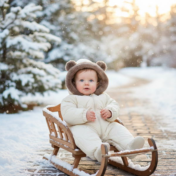Combinaison hiver bébé à capuche Gabin, photo 19