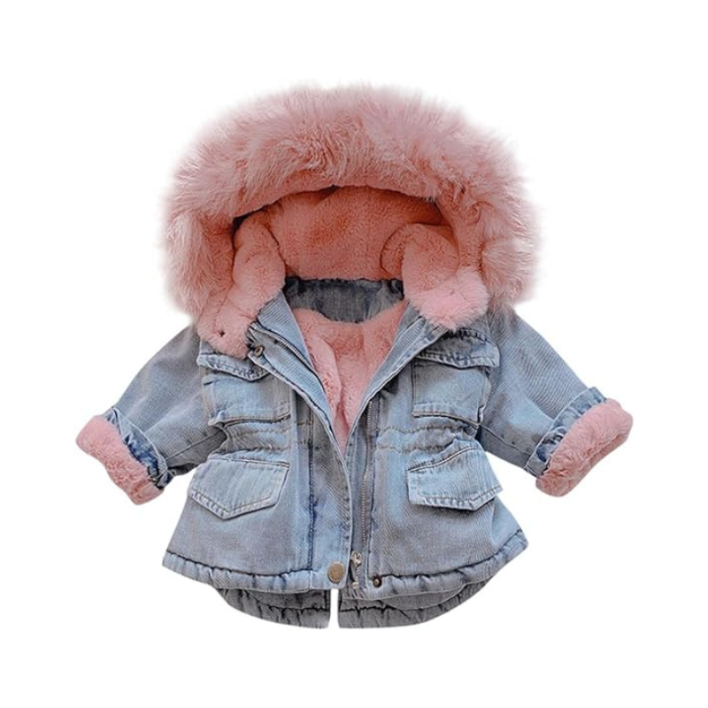 Manteau Bébé Jeans Fourrure