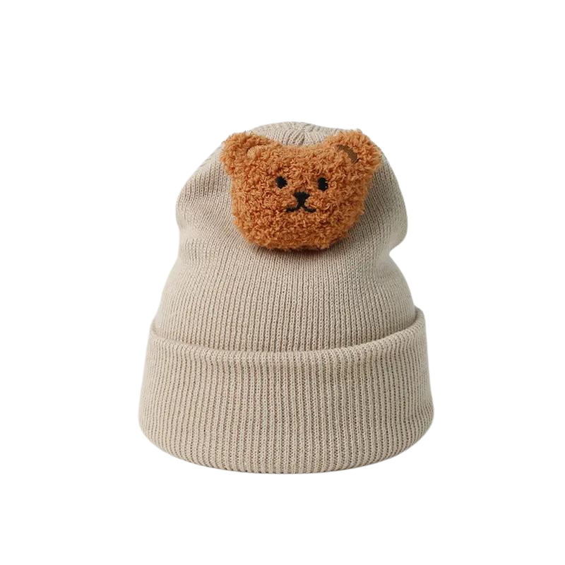 Bonnet Bébé Hiver Ourson