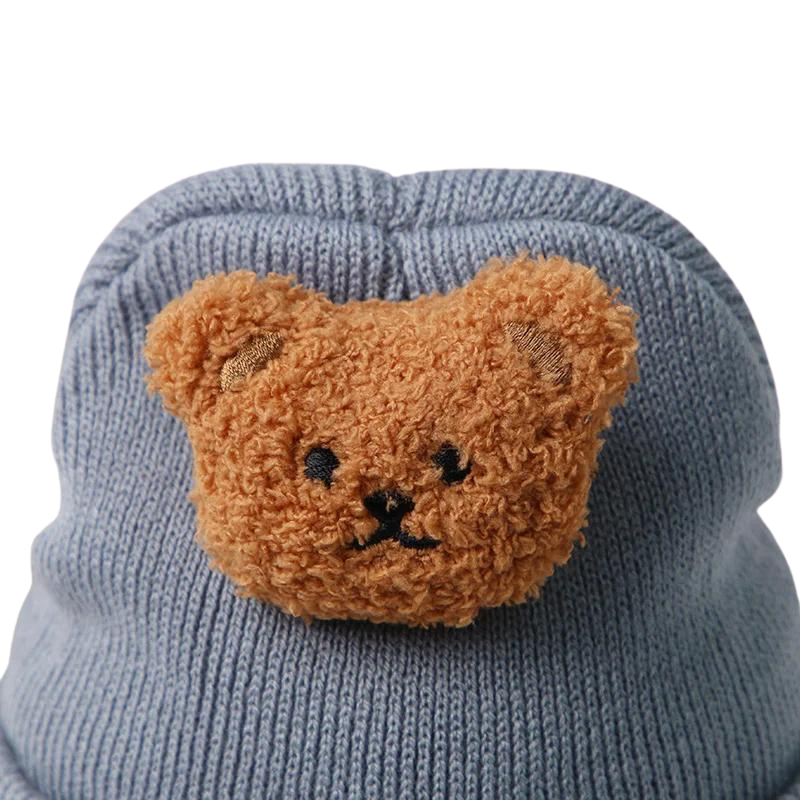 Bonnet Bébé Hiver Ourson