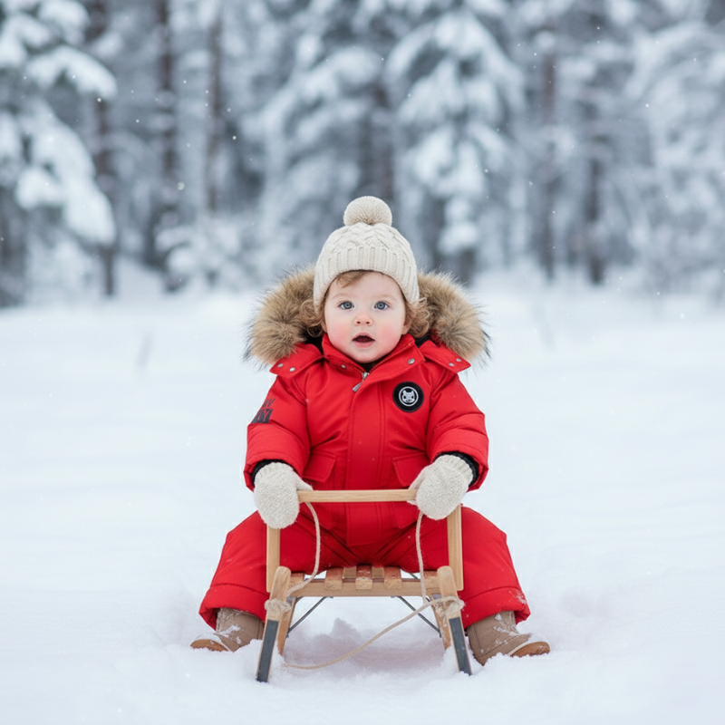 Ensemble Combinaison et Doudoune de Ski Bébé Hiver - Aventura