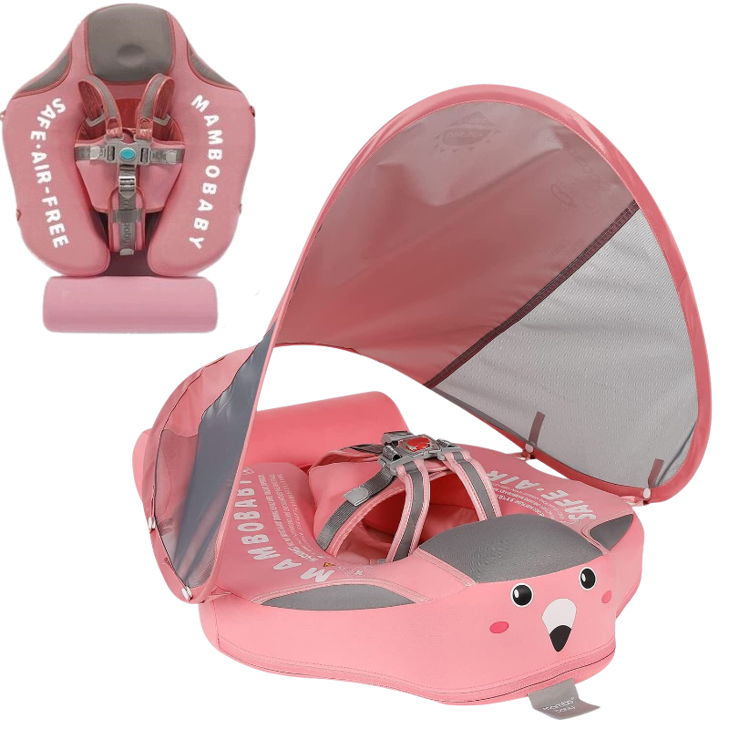 Bouée Bébé Flotteur avec Ombrelle et Repose-pieds