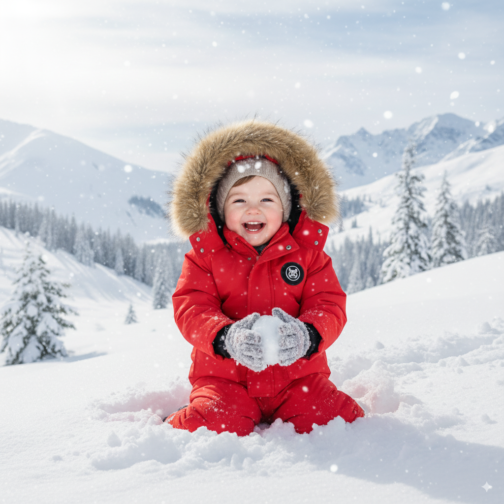Ensemble Combinaison et Doudoune de Ski Bébé Hiver - Aventura