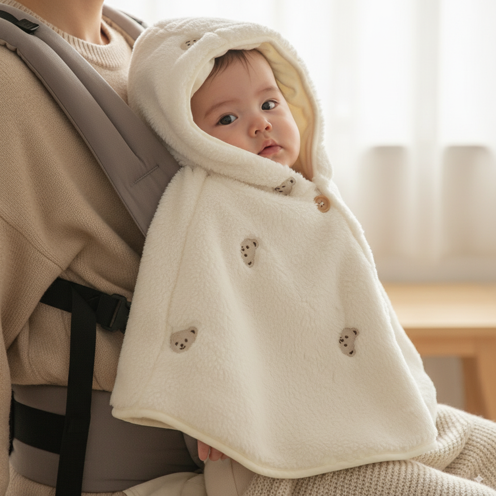 Manteau Cape Polaire Porte-Bébé