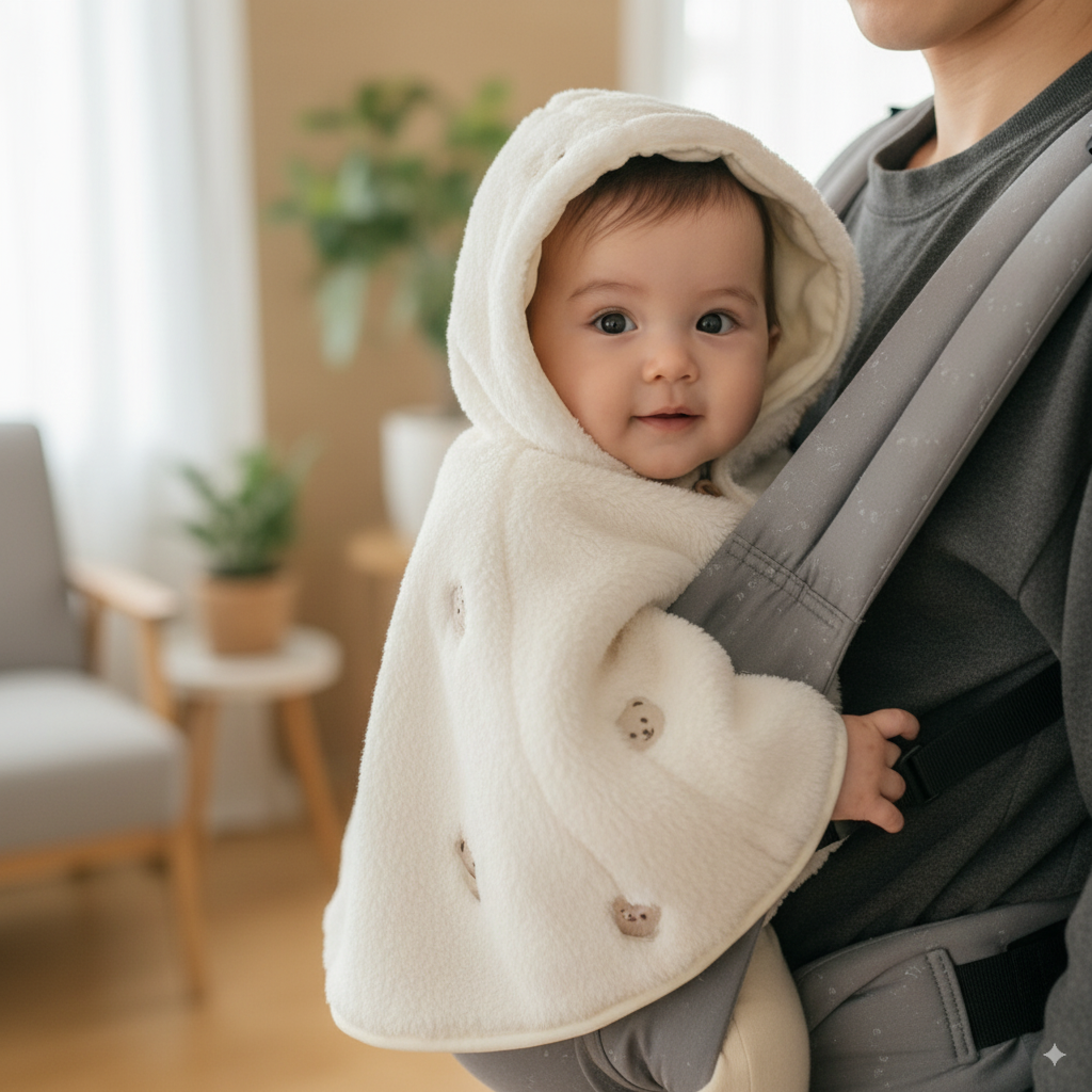 Manteau Cape Polaire Porte-Bébé