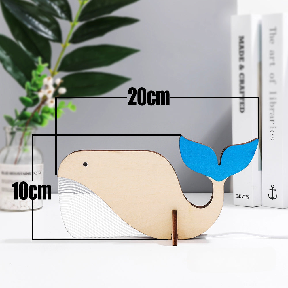 Veilleuse LED Animaux en Bois