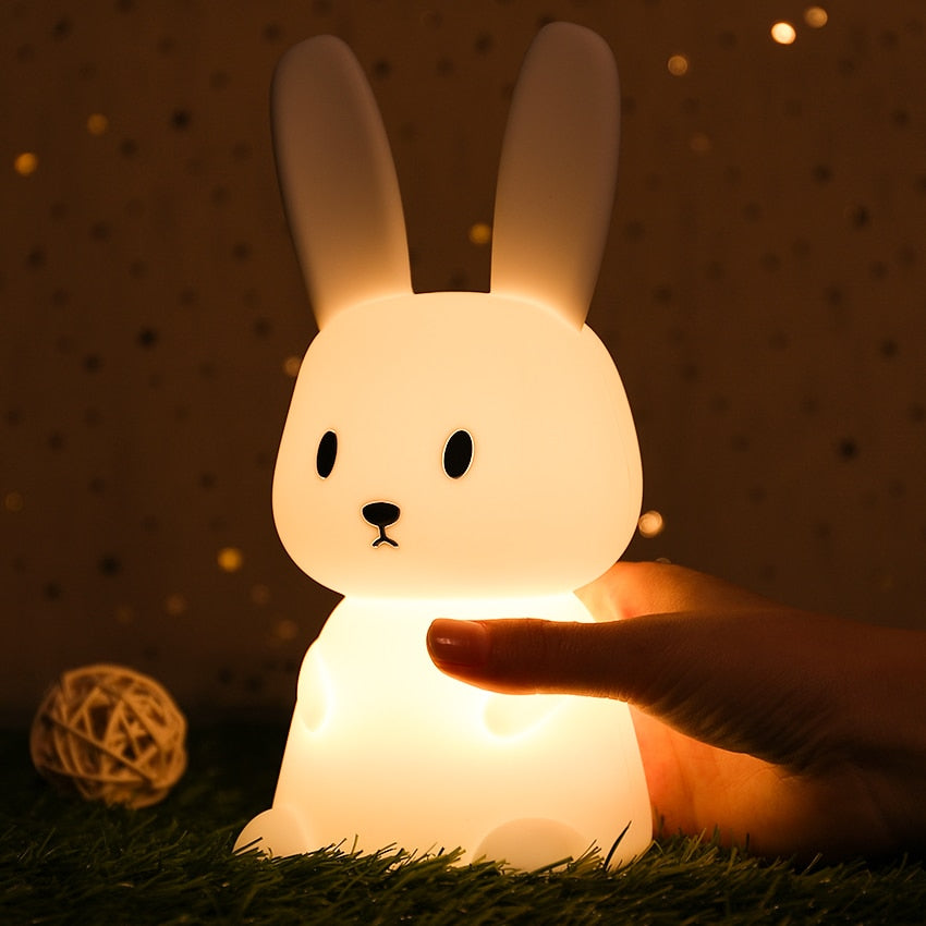 Veilleuse Bébé Lapin Silicone