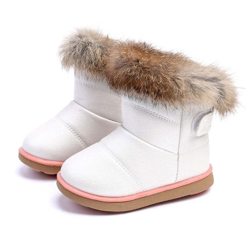 Bottes de Neige Fourrées Hiver Bébé / Enfant avec Fourrure