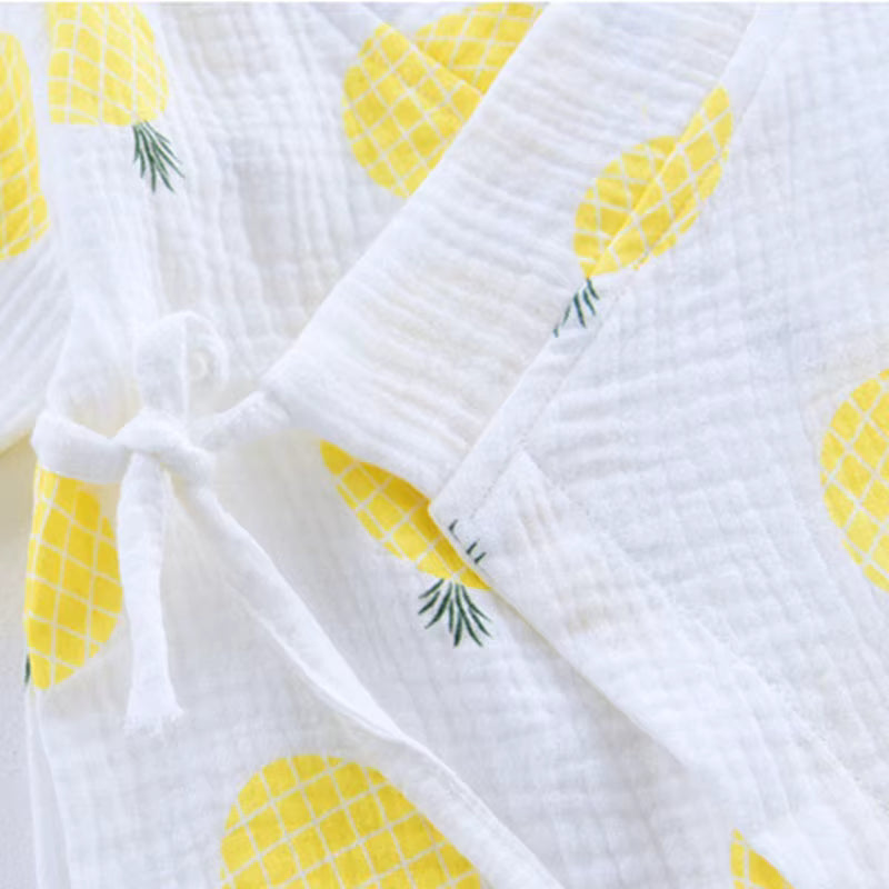 Barboteuse Kimono Bébé en Gaze de Coton