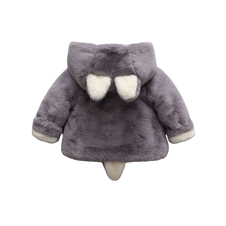 Manteau Bébé Lapin Polaire en Fausse Fourrure
