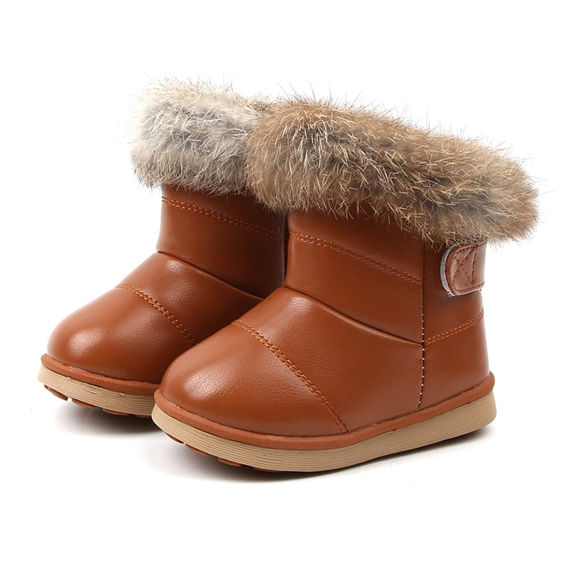 Bottes de Neige Fourrées Hiver Bébé / Enfant avec Fourrure