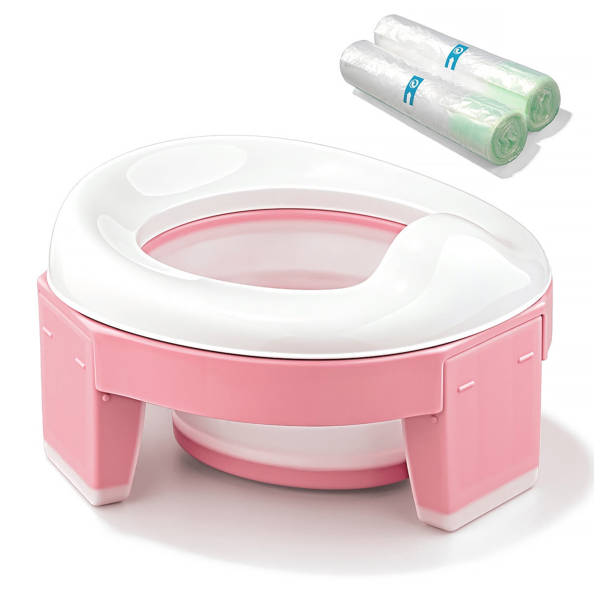 Pot de Toilette Bébé Pliable avec Réducteur WC