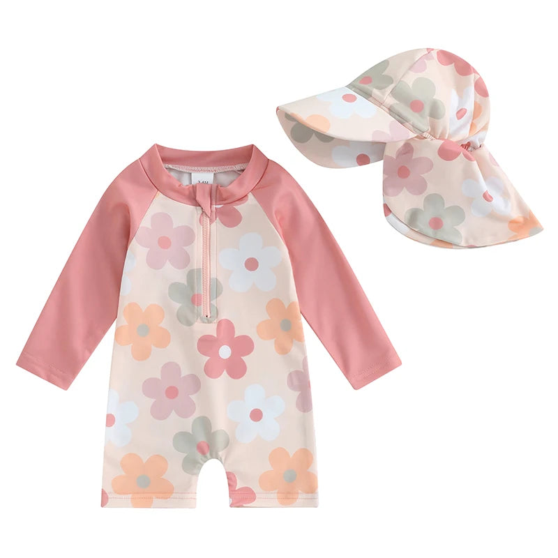 Maillot de Bain Bébé avec Casquette
